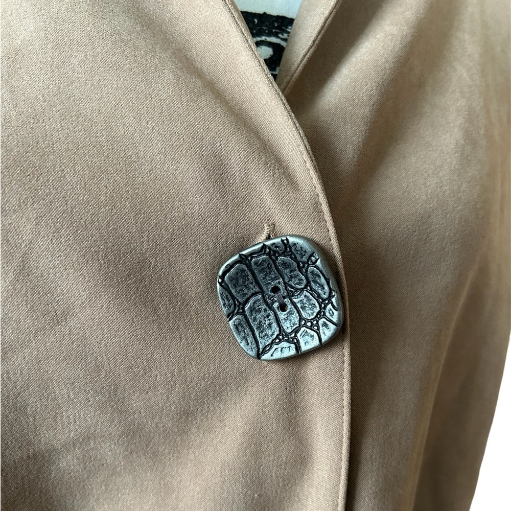 JM Collection Beige Jacket - Picture 3 of 7